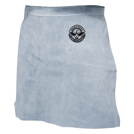 Bdg Welding Apron, Leather, 32 in Length, Gray, Universal 64-1-65