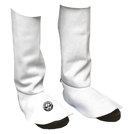 Bdg Leather Welding Spat, Cowhide, 15 in Length, Gray, 15 in 64-1-SP-15