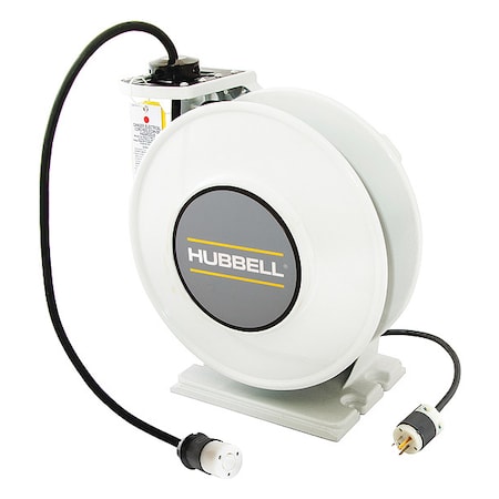 Hubbell Wiring Device-Kellems 45 ft. 12/3 Cord Storage Reel 20 Amps 1 Outlets 125VAC Voltage HBLI45123TL20