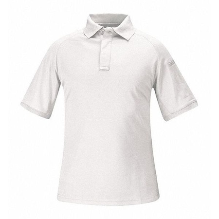 Propper Tactical Polo Shirt, 100% Polyester Double Pique Knit, Button, 1 Pocket(s), White, 5XL F53220A1005XL