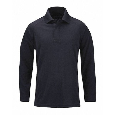 Propper Short Sleeve Tactical Polo, 100% Polyester Double Pique Knit, Button, 1 Pocket(s), Navy, 5XL F53620A4505XL