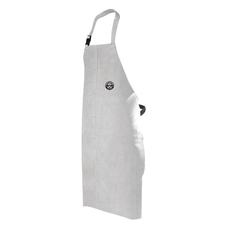 Bdg Welding Apron, Leather, 42 in Length, Gray, Universal 64-1-63-42