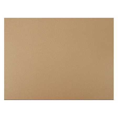 Zoro Select Double Wall Corrugated Sheets, 30" x 40", Kraft 56EC43