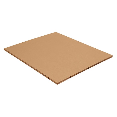 Zoro Select Honeycomb Sheets, 48" x 96" x 1", Kraft 56EC56