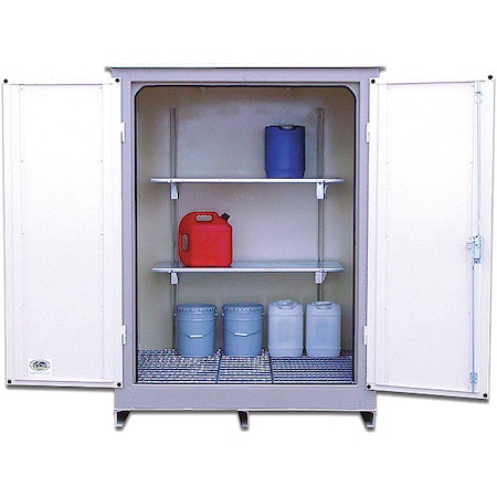 Denios SafetyStorageLockerShelfKit, Gray N05-7274