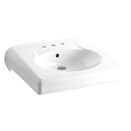 Kohler Bathroom Sink, 22"x19.75"x6.625", White K-1997-SS4-0