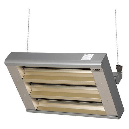 Fostoria Electric Infrared Heater, 1 or 3 Phase, Aluminum, 208V AC 343-60-THA-208V