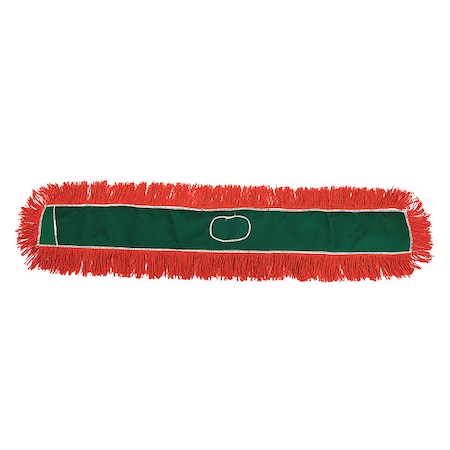 Tough Guy Dust Mop, Green/Red, Nylon/Polyester (Formerly Tough Guy) 56FJ78