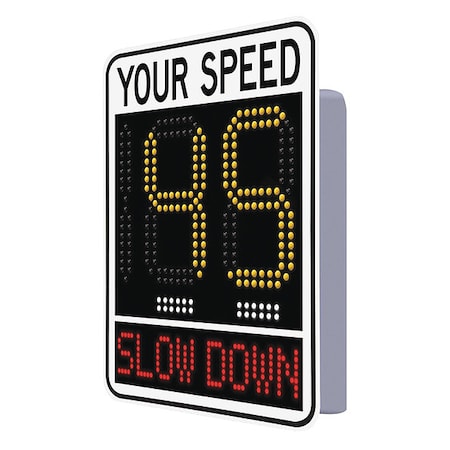 Tapco LED Radar Speed Display Sign, Red/Ylw LED 140093