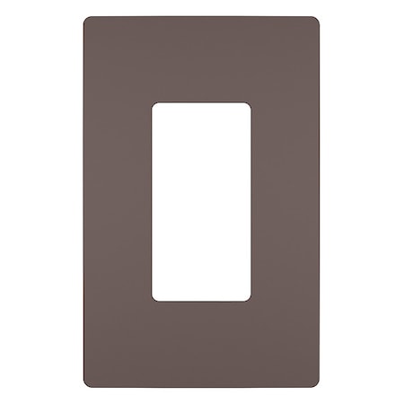 Zoro Select Rocker Wall Plate, Number of Gangs: 1 Plastic, Metallic Finish, Bronze RWP26DBCC6