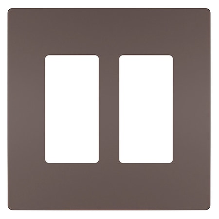 Zoro Select Rocker Wall Plate, Number of Gangs: 1 Plastic, Metallic Finish, Bronze RWP262DBCC6