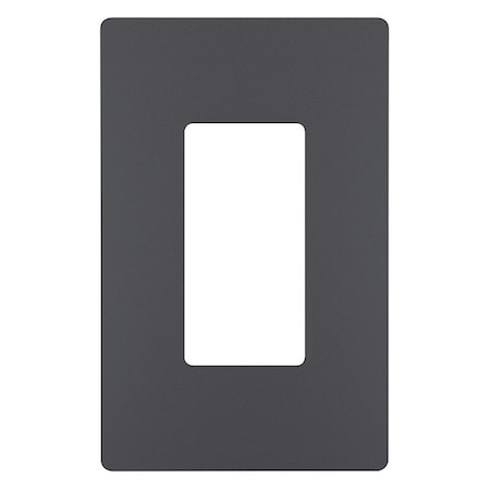 Zoro Select Rocker Wall Plate, Number of Gangs: 3 Plastic, Metallic Finish, Graphite RWP26GCC6