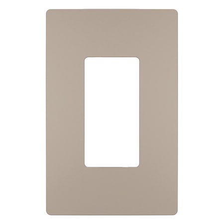 Zoro Select Rocker Wall Plate, Number of Gangs: 1 Plastic, Metallic Finish, Nickel RWP26NICC6