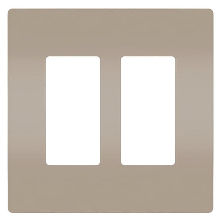 Zoro Select Rocker Wall Plate, Number of Gangs: 1 Plastic, Metallic Finish, Nickel RWP262NICC6