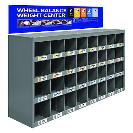 Perfect Equipment Wheel Weight Rack, Steel WALLRACK20