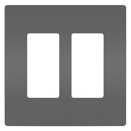 Zoro Select Rocker Wall Plate, Number of Gangs: 1 Plastic, Smooth Finish, Black RWP26BK