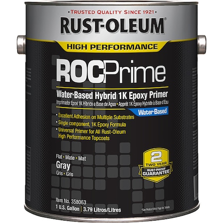 Rust-Oleum Gray, Flat, 1 gal. 358063