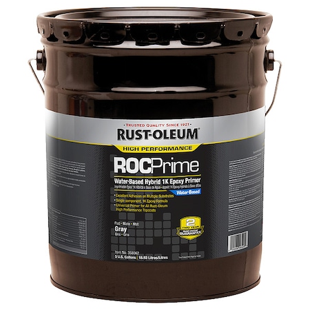 Rust-Oleum Gray, Flat, 5 gal. 358062