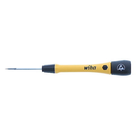 Wiha ESDPrecisionScrDrv, Slt, 1.5mm, Blc, Round 27273