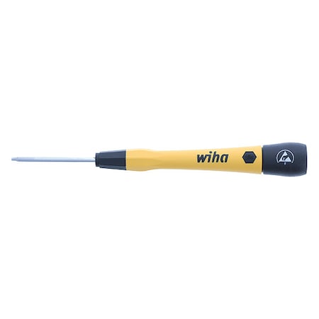 Wiha ESDPrecisionScrDrv, Torx, T6, Black, Round 27865