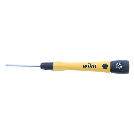 Wiha ESDPrecisionScrDrv, Torx, T7, Black, Round 27866