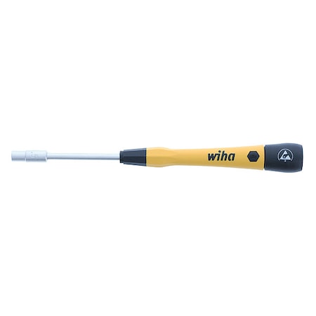 Wiha Solid Round Prcn Nut Driver, 4.5 mm 27786