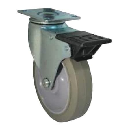 Flexcart Caster Set, 5 in -Dia, Gray, 300 lb, 1PK FC-HDLC