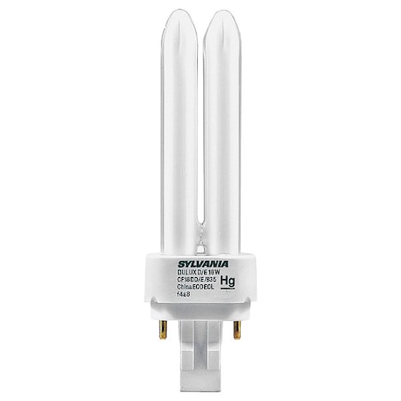 Ledvance/ Sylvania CFL, 18 W, T4, 4-Pin (G24q-2) CF18DD/E/835/ECO
