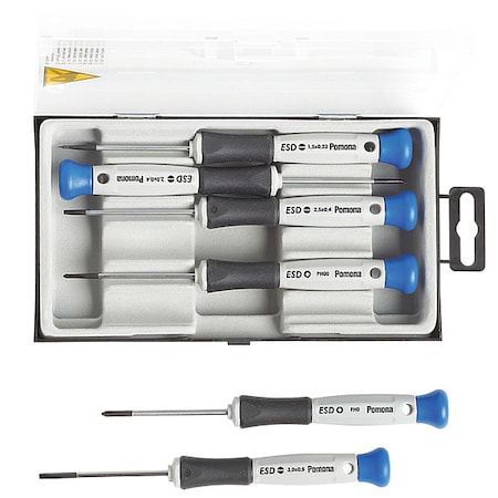 Pomona Electronics ESD Screwdriver Set, 6 pcs. ESDSET6