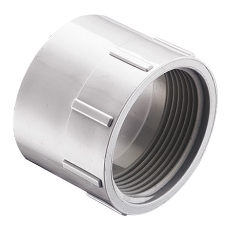 Zoro Select PVC Female Adapter, Socket x FNPT, 6 in Pipe Size P101-060