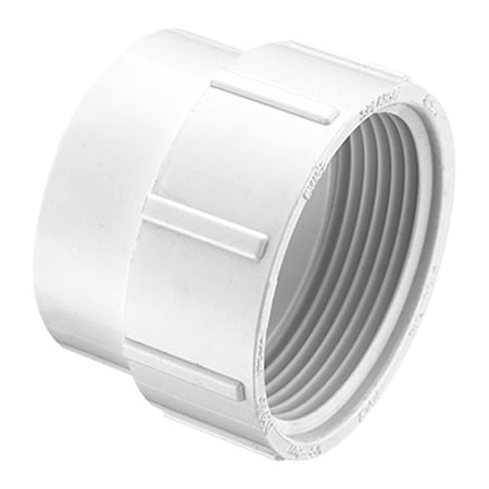 Zoro Select PVC Cleanout Body, Spigot x FNPT, 6 in Pipe Size P105-060