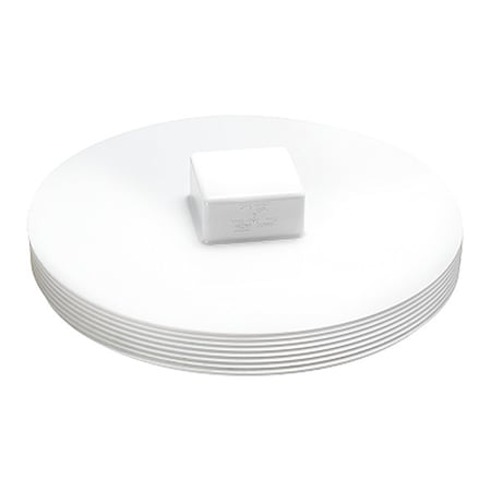 Zoro Select PVC Plug, Spigot, 4 in Pipe Size P106-040