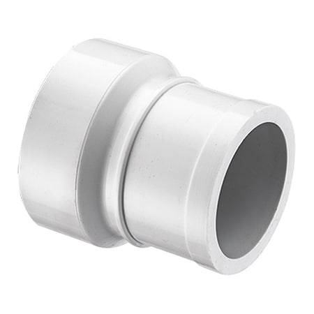 Zoro Select PVC No Hub Adapter, Socket x Spigot, 4 in Pipe Size P119-040