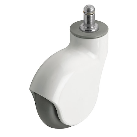Medcaster 3" X 1" Non-Marking Monotech Swivel Caster, No Brake, Loads Up To 110 lb PGE30223WH-MNT33(GG)