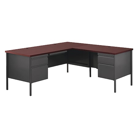 Hirsh L Shaped Desk L-Shape Desk, 72" D X 29-1/2" H, 66" W X 20451