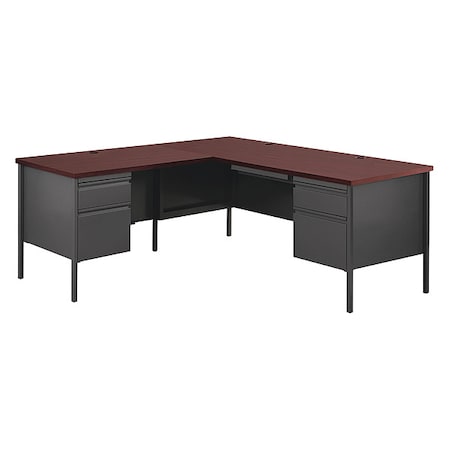 Hirsh L Shaped Desk L-Shape Desk, 72" D X 29-1/2" H, 66" W X 20454