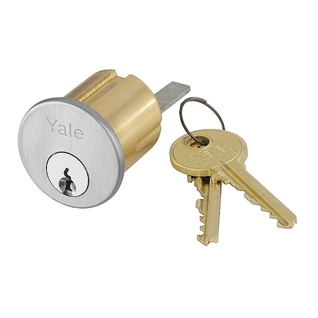 Assa Abloy Accentra Rim Cylinder, Satin Chrome Finish, Grade 1 2109 626 SCH C