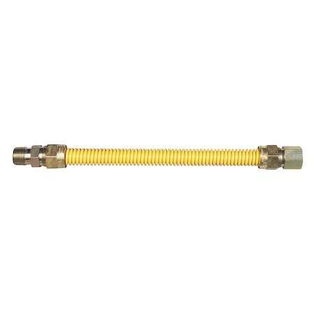 Dormont Gas Connector, Hose 3/8" dia., Yellow 20C-3132-24