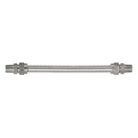 Dormont Gas Connector, Hose 3/8" dia., Silver 20-3131-48