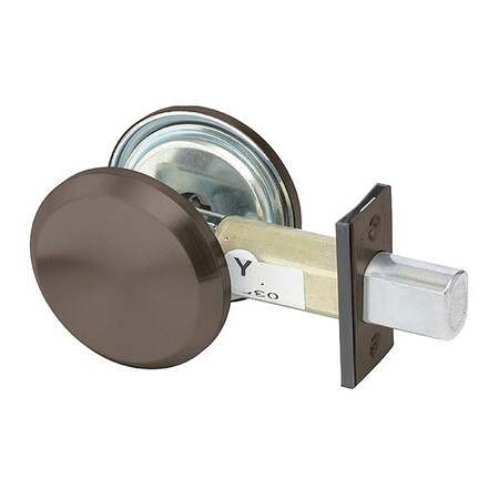 Assa Abloy Accentra Deadbolt, Cylindrical, Dark Bronze Finish D242 613E