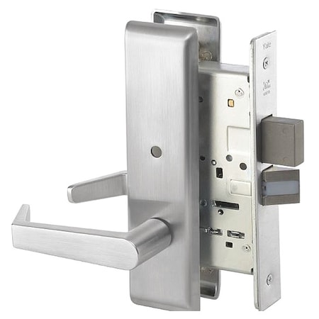 Assa Abloy Accentra Mortise Lockset, Mechanical, Privacy 8802FL AUCN 626 RH