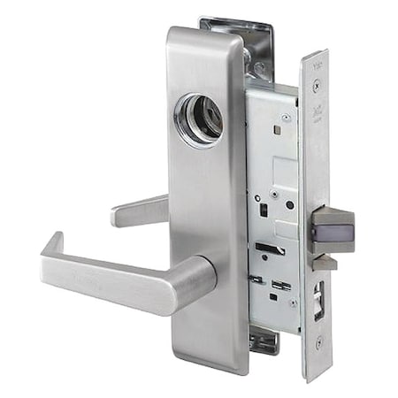Assa Abloy Accentra Mortise Lockset, Mechanical, Dormitory 8808FL AUCN 626 RH LC