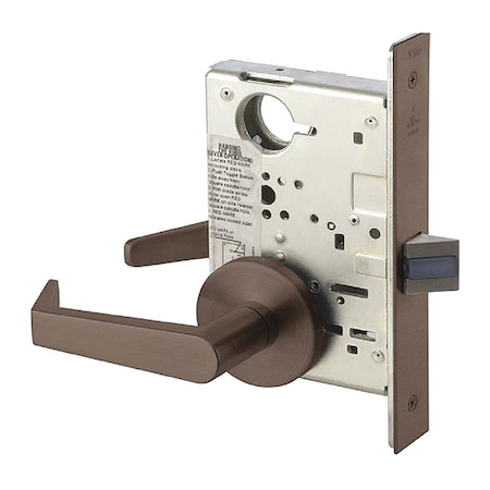 Assa Abloy Accentra Mortise Lockset, Mechanical, Passage 8801FL AUR 613E RH