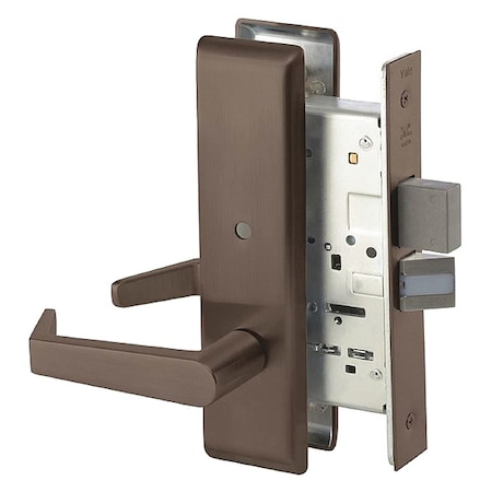 Assa Abloy Accentra Mortise Lockset, Mechanical, Privacy 8802FL AUCN 613E RH