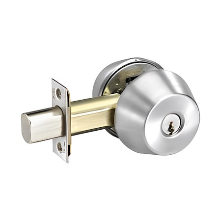 Assa Abloy Accentra Deadbolt, Cylindrical, Satin Chrome Finish D212 626 SCH C