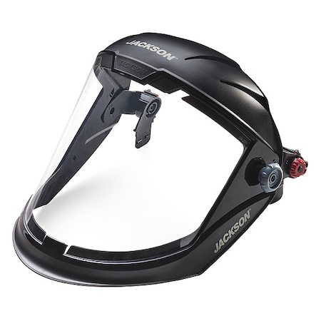 Jackson Safety Face Shield, Clear Visor, Polycarbonate, Not Applicable Suspension, Uncoated Lens 14202