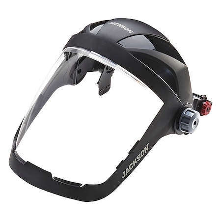 Jackson Safety Face Shield, Clear Visor, Polycarbonate, Not Applicable Suspension, Anti-Fog Lens 14225