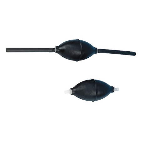 Heathrow Scientific Bulb, Rubber, 85mL Cap., 137mm H, 2.09" dia. HS20631B