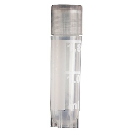 Heathrow Scientific Cryogenic Vial, PP, 1.93" H, PK500 HS23202N