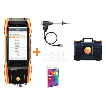 Testo Combustion Analyzer, 23to113F, 21% v/vO2 0564 3004 92